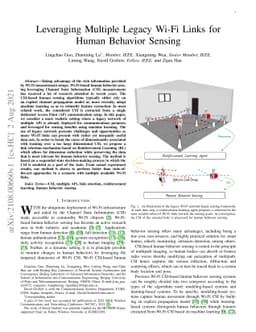 Leveraging Multiple Legacy Wi-Fi Links for Human Behavior Sensing