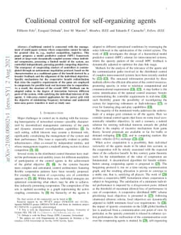 Coalitional Control for Self-Organizing Agents