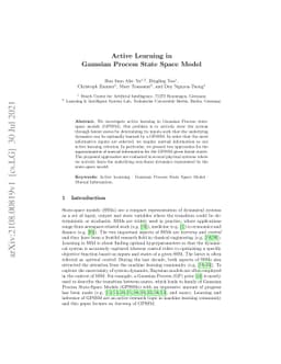 Active Learning in Gaussian Process State Space Model