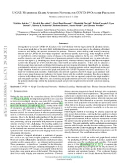 U-GAT: Multimodal Graph Attention Network for COVID-19 Outcome
  Prediction