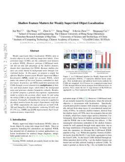 Shallow Feature Matters for Weakly Supervised Object Localization