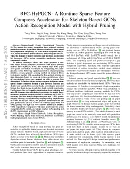 RFC-HyPGCN: A Runtime Sparse Feature Compress Accelerator for
  Skeleton-Based GCNs Action Recognition Model with Hybrid Pruning
