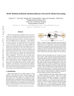 RAIN: Reinforced Hybrid Attention Inference Network for Motion
  Forecasting