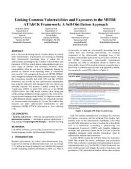 Linking Common Vulnerabilities and Exposures to the MITRE ATT&CK
  Framework: A Self-Distillation Approach