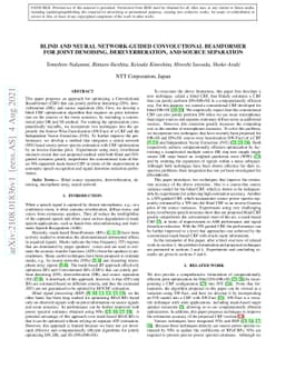Blind and neural network-guided convolutional beamformer for joint
  denoising, dereverberation, and source separation