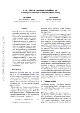 PARADISE: Exploiting Parallel Data for Multilingual Sequence-to-Sequence
  Pretraining