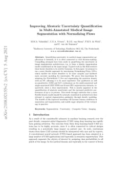 Improving Aleatoric Uncertainty Quantification in Multi-Annotated
  Medical Image Segmentation with Normalizing Flows