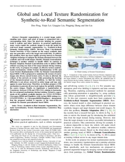 Global and Local Texture Randomization for Synthetic-to-Real Semantic
  Segmentation