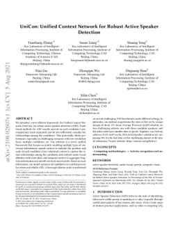 UniCon: Unified Context Network for Robust Active Speaker Detection