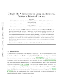 GIFAIR-FL: A Framework for Group and Individual Fairness in Federated
  Learning