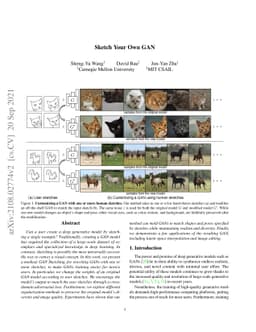 Sketch Your Own GAN