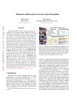 Elaborative Rehearsal for Zero-shot Action Recognition