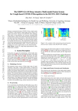 The EIHW-GLAM Deep Attentive Multi-model Fusion System for Cough-based
  COVID-19 Recognition in the DiCOVA 2021 Challenge