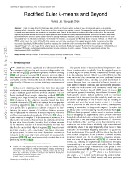 Rectified Euler k-means and Beyond
