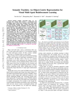 Semantic Tracklets: An Object-Centric Representation for Visual
  Multi-Agent Reinforcement Learning