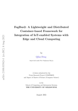 Master Graduation Thesis: A Lightweight and Distributed Container-based
  Framework