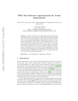 FIFA: Fast Inference Approximation for Action Segmentation