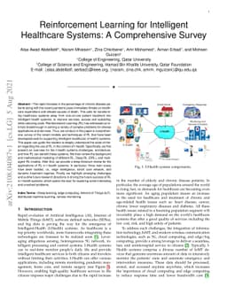 Reinforcement Learning for Intelligent Healthcare Systems: A
  Comprehensive Survey
