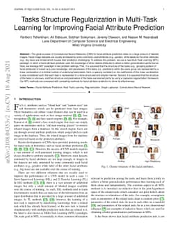 Tasks Structure Regularization in Multi-Task Learning for Improving
  Facial Attribute Prediction