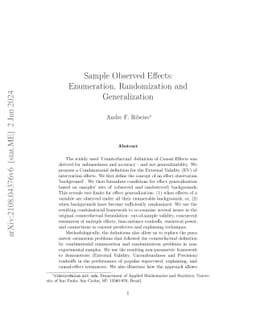 Sample Observed Effects: Enumeration, Randomization and Generalization