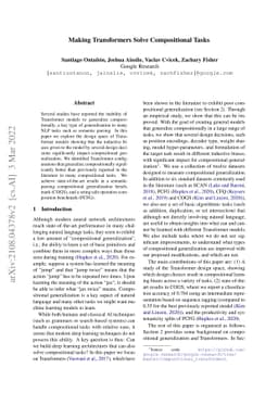 Making Transformers Solve Compositional Tasks