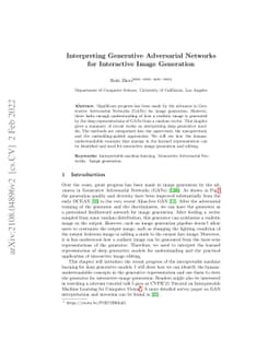 Interpreting Generative Adversarial Networks for Interactive Image
  Generation