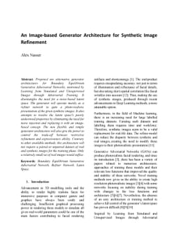An Image-based Generator Architecture for Synthetic Image Refinement