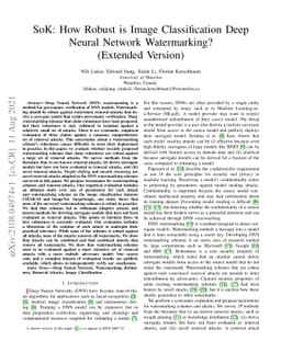 SoK: How Robust is Image Classification Deep Neural Network
  Watermarking? (Extended Version)