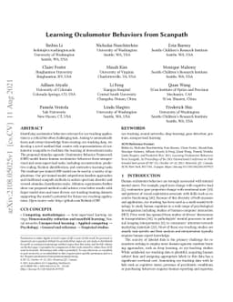 Learning Oculomotor Behaviors from Scanpath
