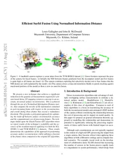 Efficient Surfel Fusion Using Normalised Information Distance