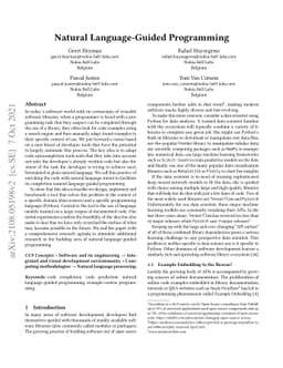 Natural Language-Guided Programming