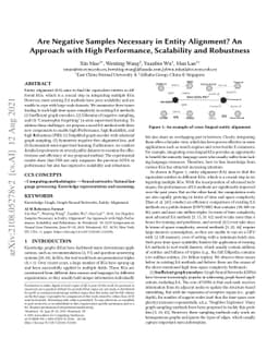 Are Negative Samples Necessary in Entity Alignment? An Approach with
  High Performance, Scalability and Robustness
