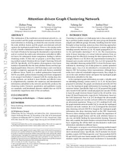Attention-driven Graph Clustering Network