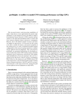 perf4sight: A toolflow to model CNN training performance on Edge GPUs