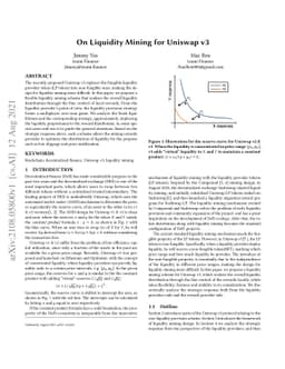 On Liquidity Mining for Uniswap v3
