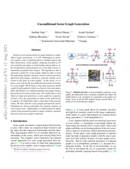 Unconditional Scene Graph Generation