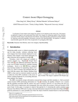 Context Aware Object Geotagging