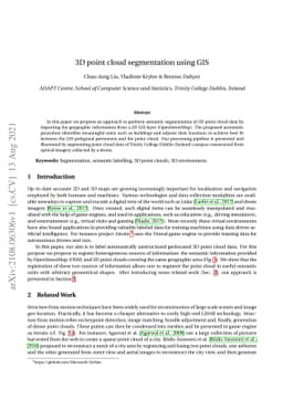 3D point cloud segmentation using GIS