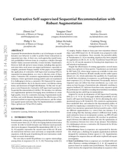Contrastive Self-supervised Sequential Recommendation with Robust
  Augmentation