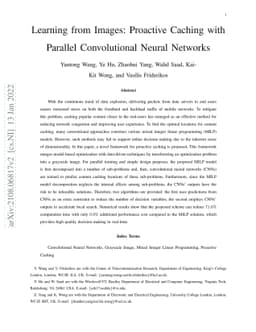 Learning from Images: Proactive Caching with Parallel Convolutional
  Neural Networks
