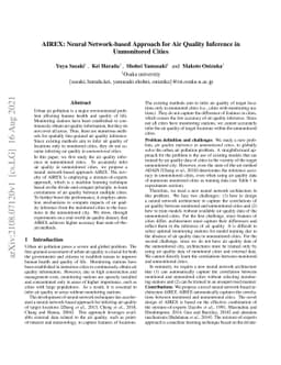 AIREX: Neural Network-based Approach for Air Quality Inference in
  Unmonitored Cities