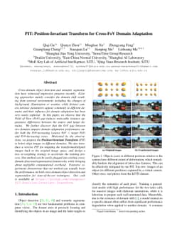 PIT: Position-Invariant Transform for Cross-FoV Domain Adaptation