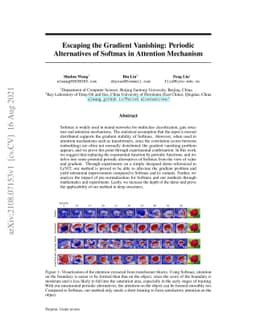 Escaping the Gradient Vanishing: Periodic Alternatives of Softmax in
  Attention Mechanism