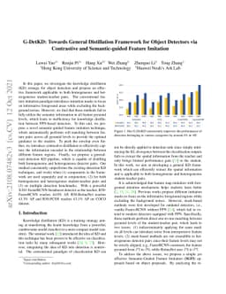 G-DetKD: Towards General Distillation Framework for Object Detectors via
  Contrastive and Semantic-guided Feature Imitation