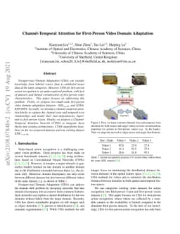 Channel-Temporal Attention for First-Person Video Domain Adaptation