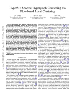 HyperSF: Spectral Hypergraph Coarsening via Flow-based Local Clustering