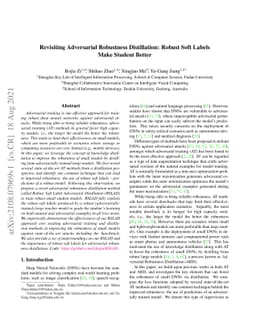 Revisiting Adversarial Robustness Distillation: Robust Soft Labels Make
  Student Better