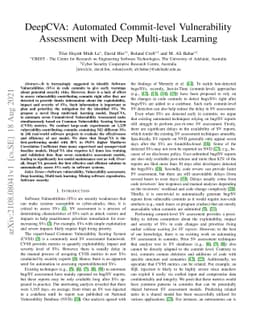 DeepCVA: Automated Commit-level Vulnerability Assessment with Deep
  Multi-task Learning