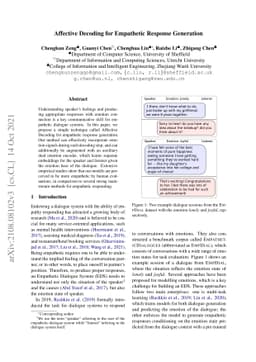 Affective Decoding for Empathetic Response Generation