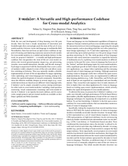 X-modaler: A Versatile and High-performance Codebase for Cross-modal
  Analytics